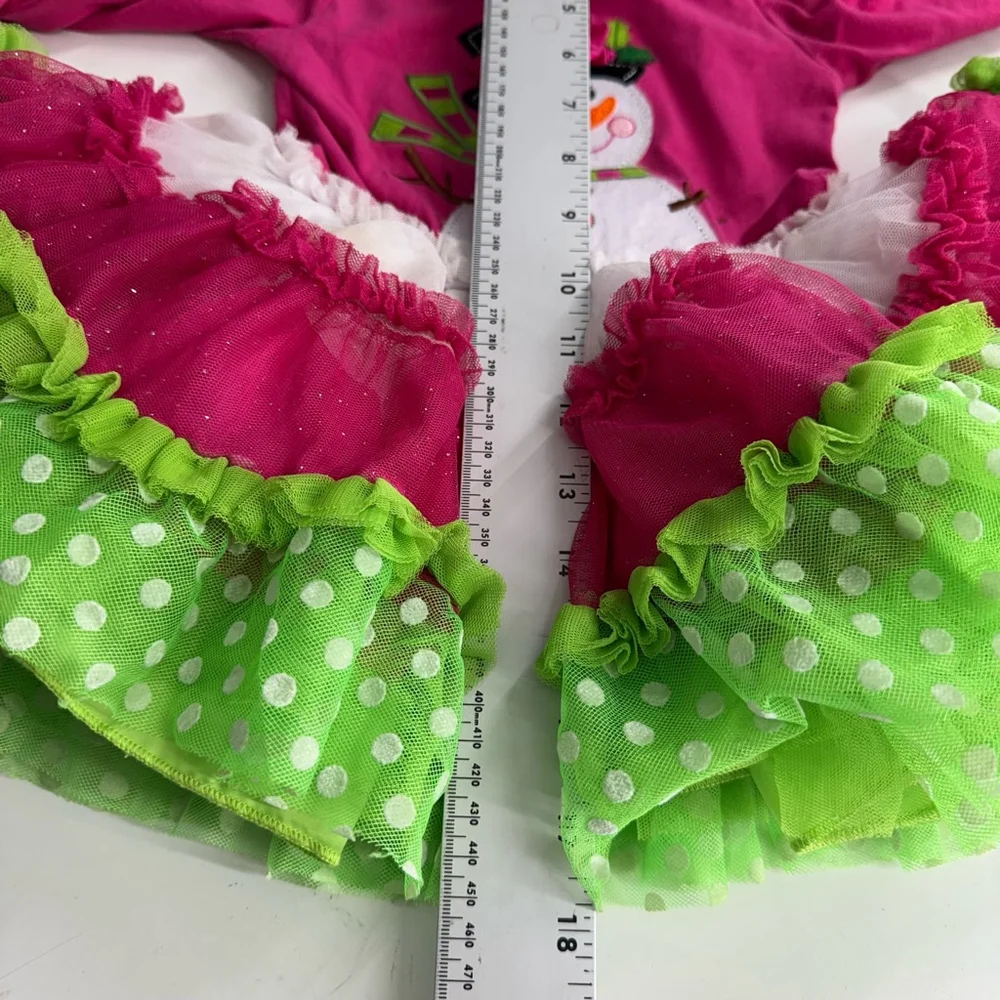 Emily Rose Snowman Tutu Dress Girls 2T Pink Costume Cosplay Holiday Christmas